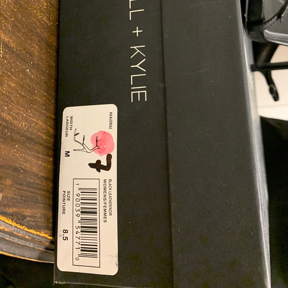 Kendall + Kylie Black Leather Stilettos - Picture 3 of 3